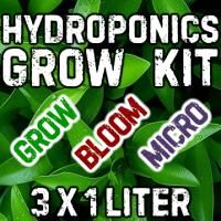 Hydroponics Grow Kit 3x1liters